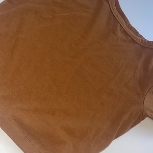 Brandy Melville teen size burgundy/brown crop. Perfect condition new without